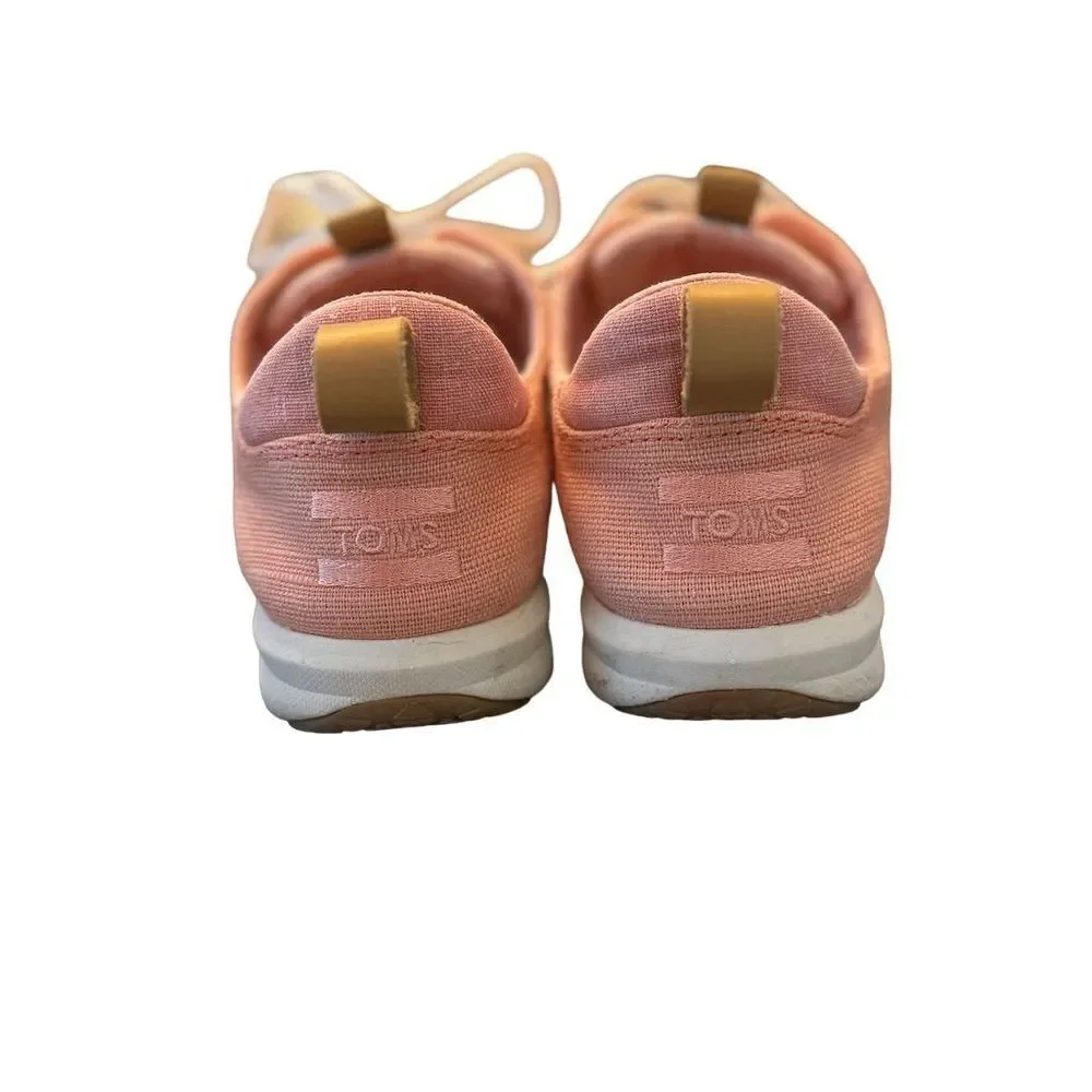 TOMS Women's‎ Cabrillo Pink Polka Dot Lace-Up Sneakers Size 9 Casual
